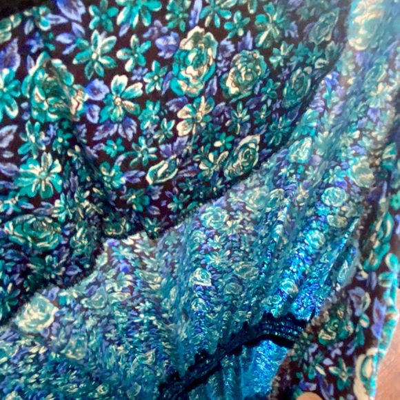 Vintage Blue Floral Jumpsuit - Picture 6 of 7